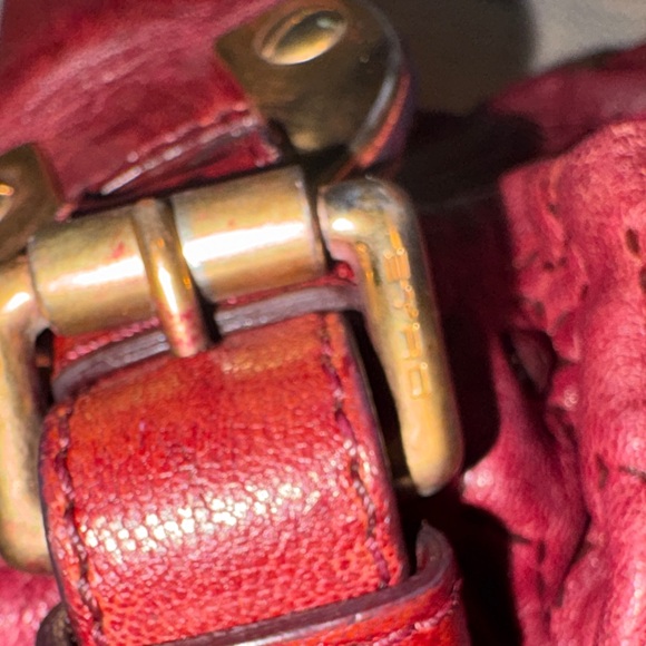 Etro Milano Rare Vintage leather hobo bag. Burgundy very soft leather. In EUC - Picture 8 of 13